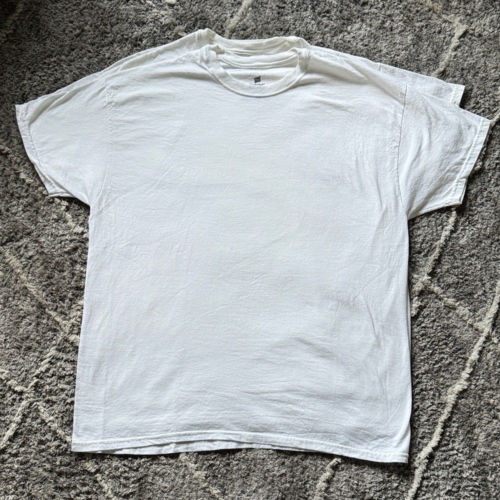 Hanes White Short Sleeve XL Men's Tee